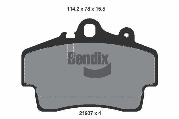 Bendix USA BPD1865 Klocki hamulcowe, zestaw BPD1865: Dobra cena w Polsce na 2407.PL - Kup Teraz!