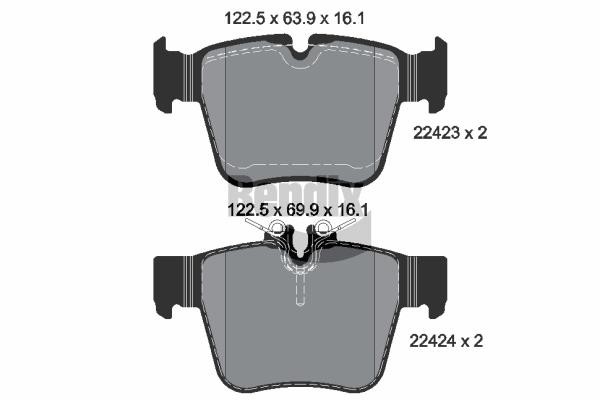 Bendix USA BPD1507 Brake Pad Set, disc brake BPD1507: Buy near me in Poland at 2407.PL - Good price!