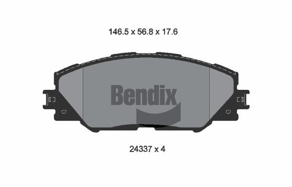 Bendix USA BPD1185 Brake Pad Set, disc brake BPD1185: Buy near me in Poland at 2407.PL - Good price!