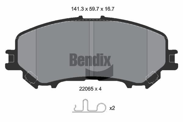 Bendix USA BPD1485 Klocki hamulcowe, zestaw BPD1485: Dobra cena w Polsce na 2407.PL - Kup Teraz!