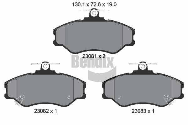 Bendix USA BPD1913 Тормозные колодки дисковые, комплект BPD1913: Купить в Польше - Отличная цена на 2407.PL!