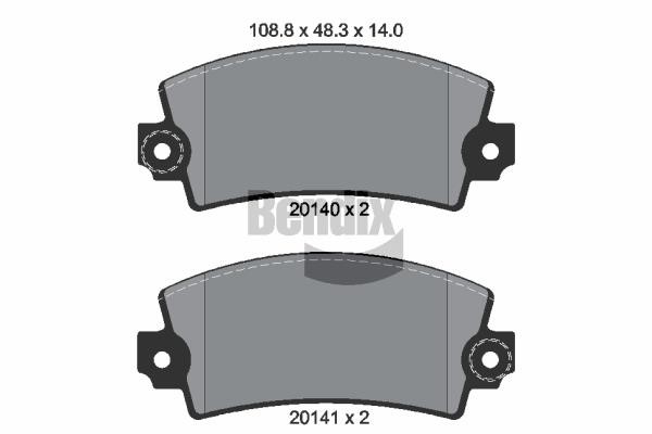 Bendix USA BPD1685 Brake Pad Set, disc brake BPD1685: Buy near me in Poland at 2407.PL - Good price!