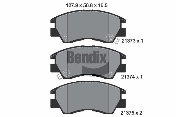 Bendix USA BPD1786 Brake Pad Set, disc brake BPD1786: Buy near me in Poland at 2407.PL - Good price!