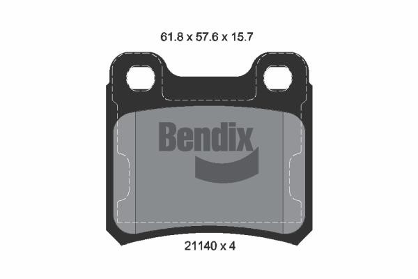 Bendix USA BPD1751 Тормозные колодки дисковые, комплект BPD1751: Отличная цена - Купить в Польше на 2407.PL!