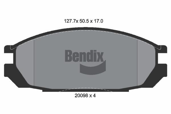 Bendix USA BPD1683 Klocki hamulcowe, zestaw BPD1683: Dobra cena w Polsce na 2407.PL - Kup Teraz!