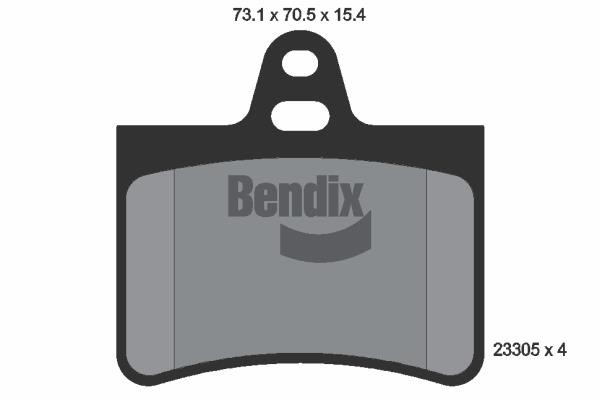 Bendix USA BPD1353 Brake Pad Set, disc brake BPD1353: Buy near me in Poland at 2407.PL - Good price!