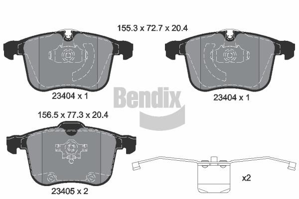 Bendix USA BPD1969 Brake Pad Set, disc brake BPD1969: Buy near me in Poland at 2407.PL - Good price!