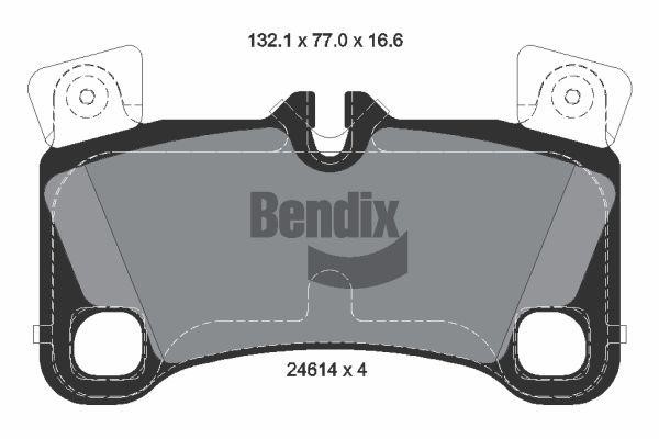 Bendix USA BPD2180 Brake Pad Set, disc brake BPD2180: Buy near me in Poland at 2407.PL - Good price!