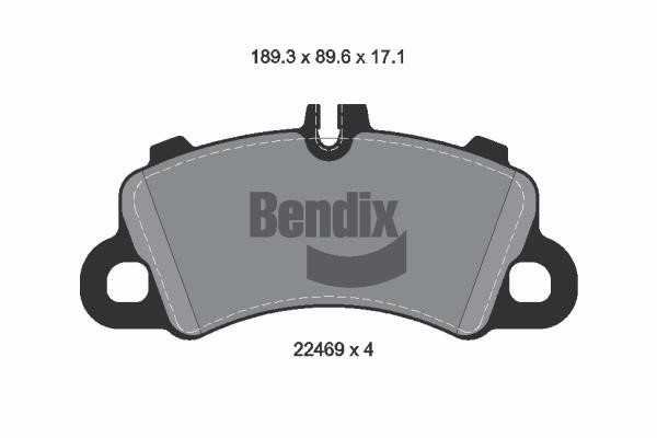 Bendix USA BPD1665 Klocki hamulcowe, zestaw BPD1665: Dobra cena w Polsce na 2407.PL - Kup Teraz!