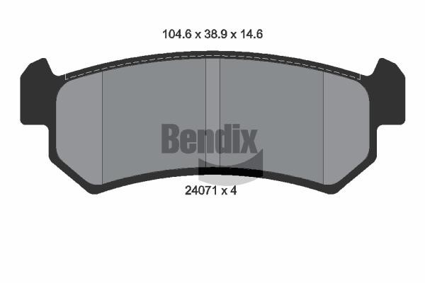 Bendix USA BPD2088 Klocki hamulcowe, zestaw BPD2088: Dobra cena w Polsce na 2407.PL - Kup Teraz!