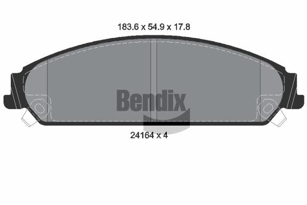 Bendix USA BPD2101 Scheibenbremsbeläge, Set BPD2101: Kaufen Sie zu einem guten Preis in Polen bei 2407.PL!