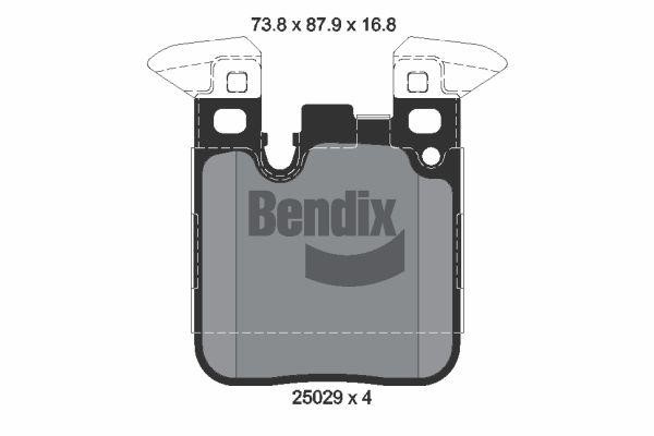 Bendix USA BPD2219 Brake Pad Set, disc brake BPD2219: Buy near me in Poland at 2407.PL - Good price!