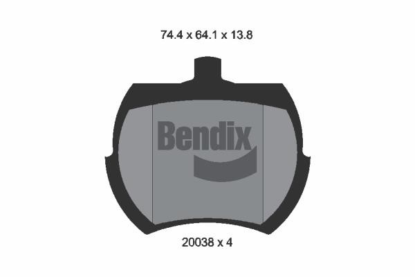 Bendix USA BPD1679 Brake Pad Set, disc brake BPD1679: Buy near me in Poland at 2407.PL - Good price!