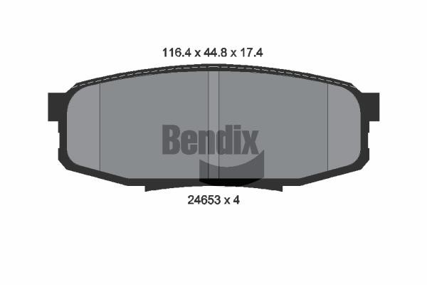 Bendix USA BPD2181 Klocki hamulcowe, zestaw BPD2181: Dobra cena w Polsce na 2407.PL - Kup Teraz!