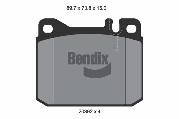 Bendix USA BPD1703 Brake Pad Set, disc brake BPD1703: Buy near me in Poland at 2407.PL - Good price!