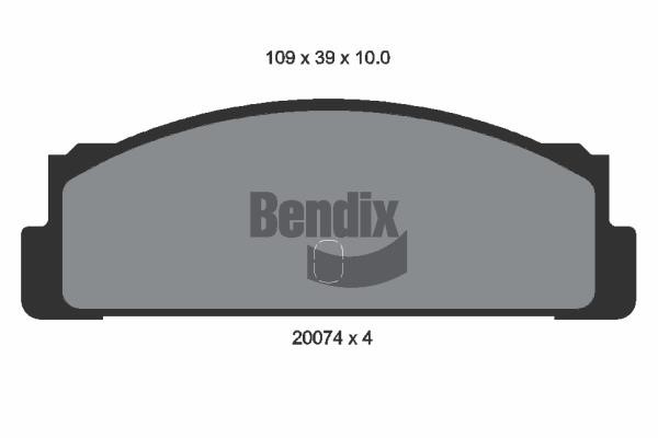 Bendix USA BPD1681 Гальмівні колодки, комплект BPD1681: Приваблива ціна - Купити у Польщі на 2407.PL!
