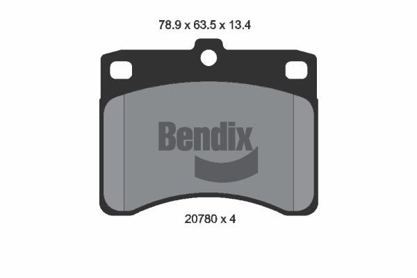 Bendix USA BPD1724 Гальмівні колодки, комплект BPD1724: Приваблива ціна - Купити у Польщі на 2407.PL!