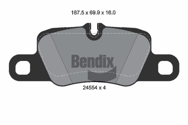 Bendix USA BPD2170 Гальмівні колодки, комплект BPD2170: Приваблива ціна - Купити у Польщі на 2407.PL!