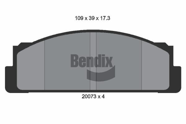 Bendix USA BPD1680 Brake Pad Set, disc brake BPD1680: Buy near me in Poland at 2407.PL - Good price!