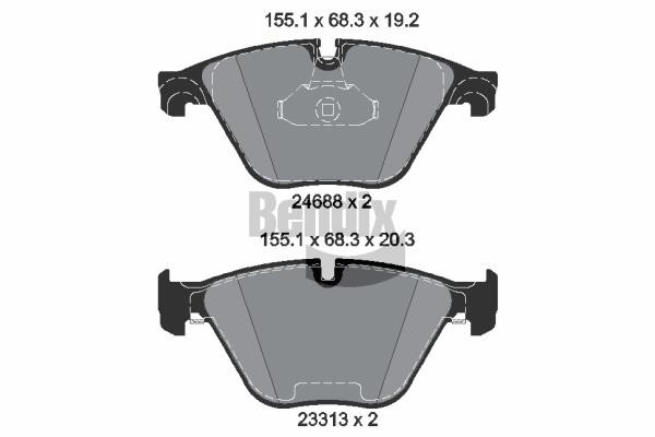 Bendix USA BPD1366 Brake Pad Set, disc brake BPD1366: Buy near me in Poland at 2407.PL - Good price!