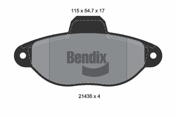 Bendix USA BPD1007 Brake Pad Set, disc brake BPD1007: Buy near me in Poland at 2407.PL - Good price!