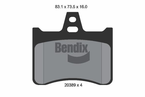 Bendix USA BPD1702 Brake Pad Set, disc brake BPD1702: Buy near me in Poland at 2407.PL - Good price!