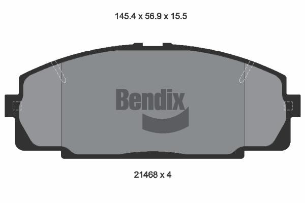 Bendix USA BPD1297 Klocki hamulcowe, zestaw BPD1297: Dobra cena w Polsce na 2407.PL - Kup Teraz!