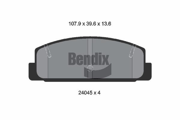 Bendix USA BPD1266 Тормозные колодки дисковые, комплект BPD1266: Отличная цена - Купить в Польше на 2407.PL!