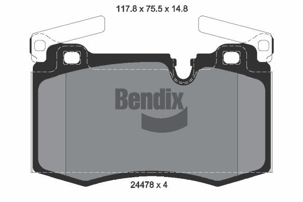 Bendix USA BPD2158 Klocki hamulcowe, zestaw BPD2158: Atrakcyjna cena w Polsce na 2407.PL - Zamów teraz!