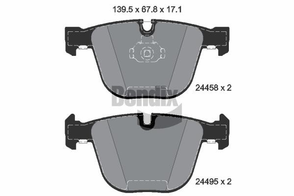 Bendix USA BPD2154 Brake Pad Set, disc brake BPD2154: Buy near me in Poland at 2407.PL - Good price!