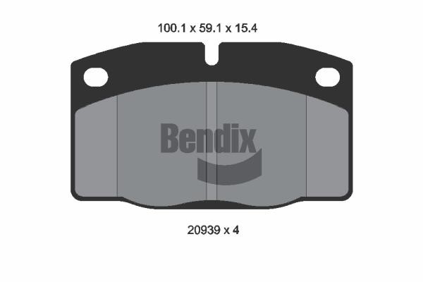 Bendix USA BPD1735 Brake Pad Set, disc brake BPD1735: Buy near me in Poland at 2407.PL - Good price!