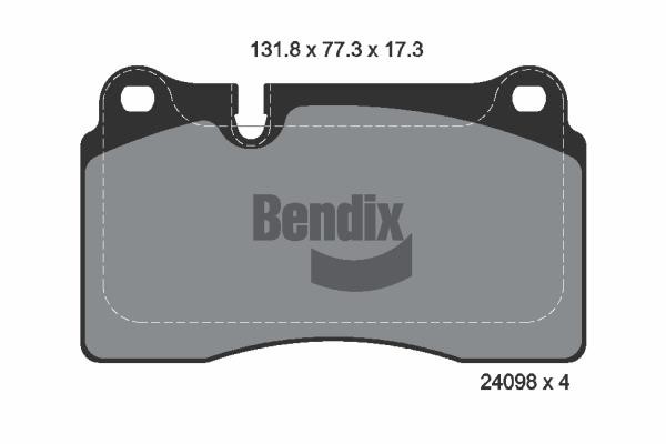 Bendix USA BPD1218 Brake Pad Set, disc brake BPD1218: Buy near me in Poland at 2407.PL - Good price!