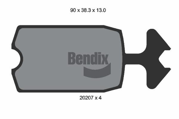 Bendix USA BPD1689 Тормозные колодки дисковые, комплект BPD1689: Отличная цена - Купить в Польше на 2407.PL!