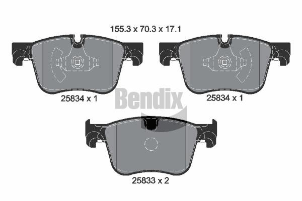 Bendix USA BPD1399 Тормозные колодки дисковые, комплект BPD1399: Отличная цена - Купить в Польше на 2407.PL!