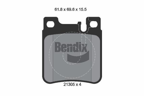 Bendix USA BPD1778 Brake Pad Set, disc brake BPD1778: Buy near me in Poland at 2407.PL - Good price!