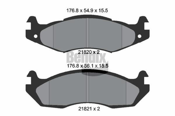 Bendix USA BPD1848 Brake Pad Set, disc brake BPD1848: Buy near me in Poland at 2407.PL - Good price!