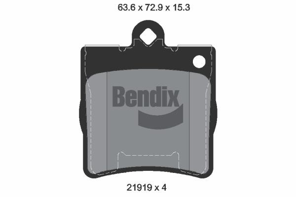 Bendix USA BPD1223 Brake Pad Set, disc brake BPD1223: Buy near me in Poland at 2407.PL - Good price!