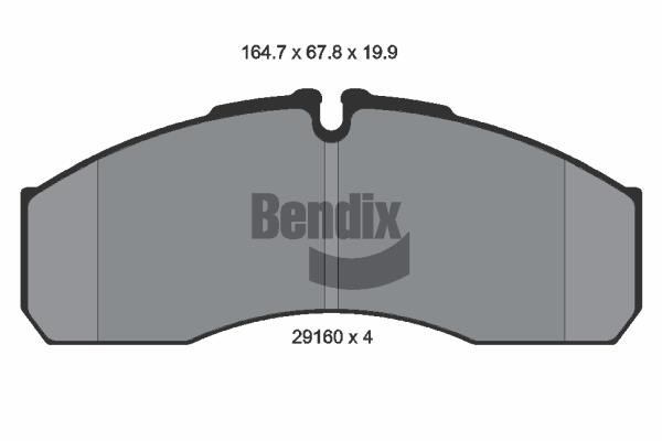 Bendix USA BPD1495 Brake Pad Set, disc brake BPD1495: Buy near me in Poland at 2407.PL - Good price!