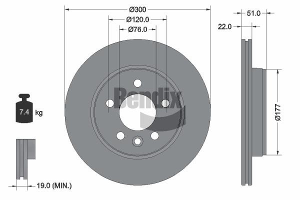 Bendix USA BDS1541 Tarcza hamulcowa BDS1541: Atrakcyjna cena w Polsce na 2407.PL - Zamów teraz!