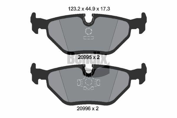 Bendix USA BPD1740 Brake Pad Set, disc brake BPD1740: Buy near me in Poland at 2407.PL - Good price!