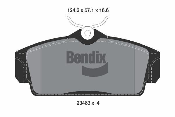 Bendix USA BPD1986 Brake Pad Set, disc brake BPD1986: Buy near me in Poland at 2407.PL - Good price!