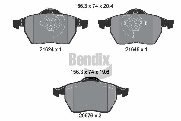 Bendix USA BPD1527 Klocki hamulcowe, zestaw BPD1527: Dobra cena w Polsce na 2407.PL - Kup Teraz!