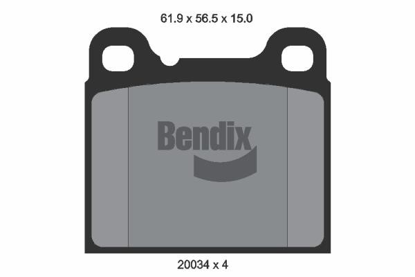 Bendix USA BPD1678 Brake Pad Set, disc brake BPD1678: Buy near me in Poland at 2407.PL - Good price!