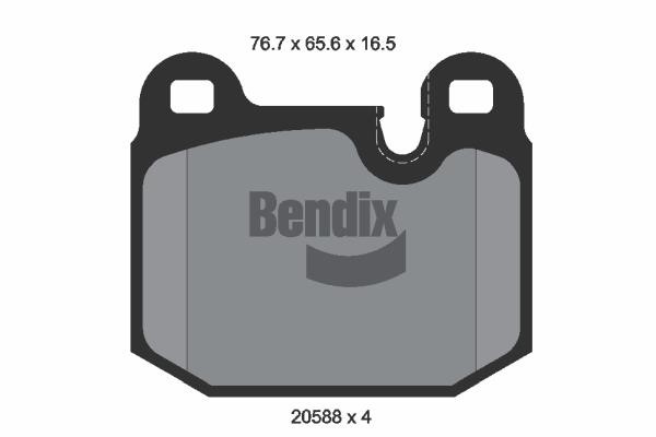 Bendix USA BPD1712 Гальмівні колодки, комплект BPD1712: Приваблива ціна - Купити у Польщі на 2407.PL!