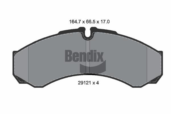 Bendix USA BPD1151 Brake Pad Set, disc brake BPD1151: Buy near me in Poland at 2407.PL - Good price!