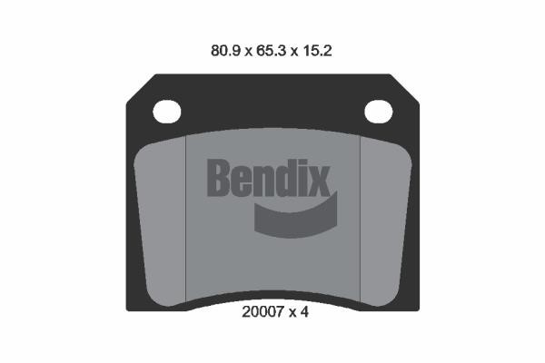 Bendix USA BPD1673 Brake Pad Set, disc brake BPD1673: Buy near me in Poland at 2407.PL - Good price!