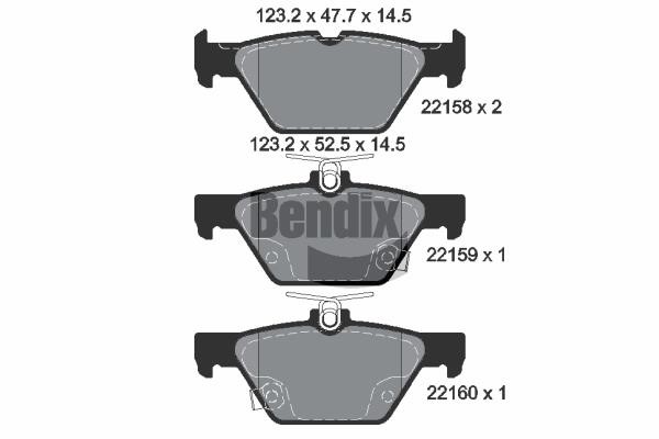 Bendix USA BPD1876 Scheibenbremsbeläge, Set BPD1876: Kaufen Sie zu einem guten Preis in Polen bei 2407.PL!