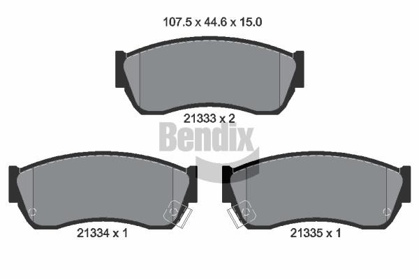 Bendix USA BPD1782 Klocki hamulcowe, zestaw BPD1782: Dobra cena w Polsce na 2407.PL - Kup Teraz!