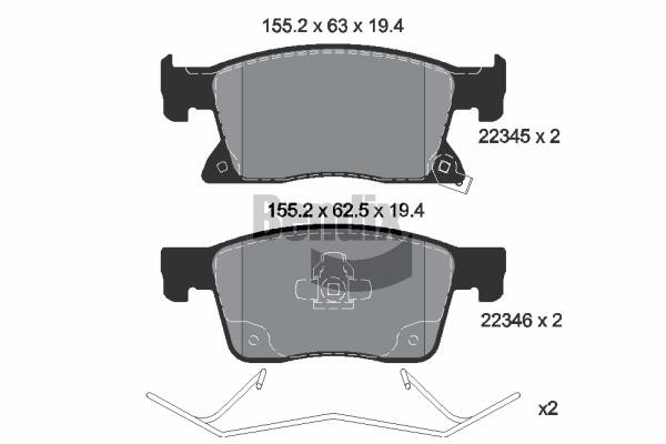 Bendix USA BPD1403 Klocki hamulcowe, zestaw BPD1403: Dobra cena w Polsce na 2407.PL - Kup Teraz!