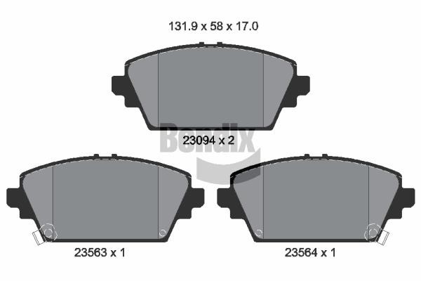 Bendix USA BPD1920 Brake Pad Set, disc brake BPD1920: Buy near me in Poland at 2407.PL - Good price!